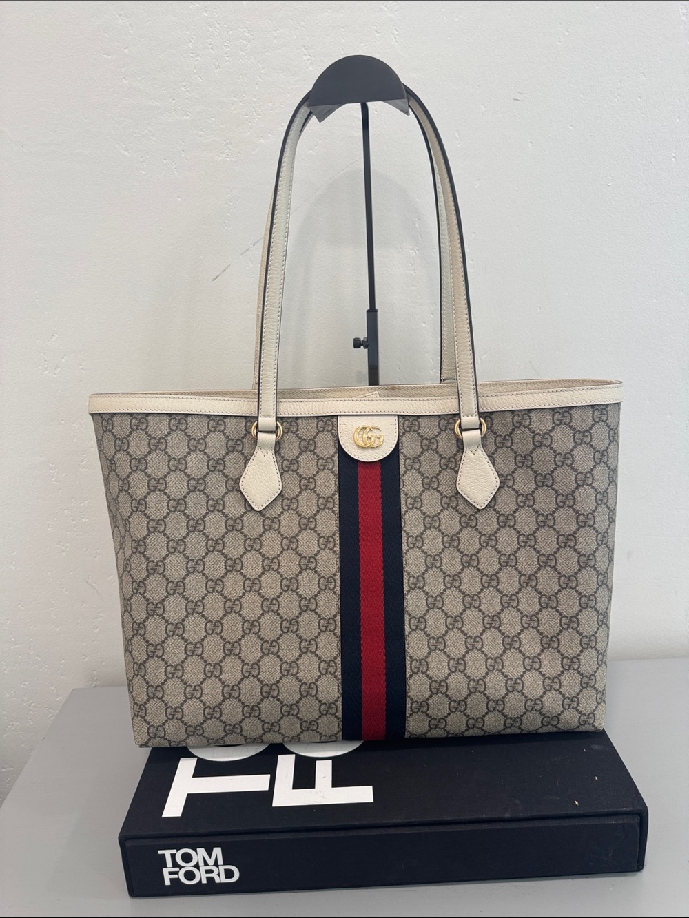 Gucci Ophidia GG Supreme Medium Web Tote